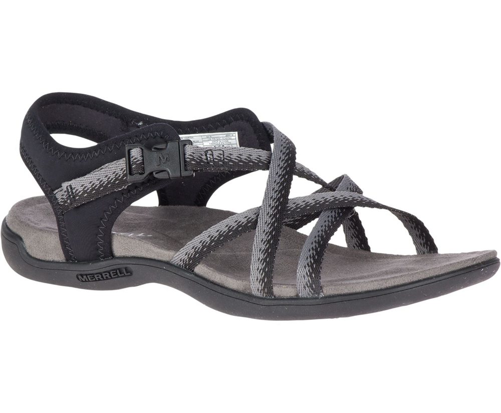 Sandalias Mujer - Merrell District Muri Lattice - Negras/Gris - UYIG-54928